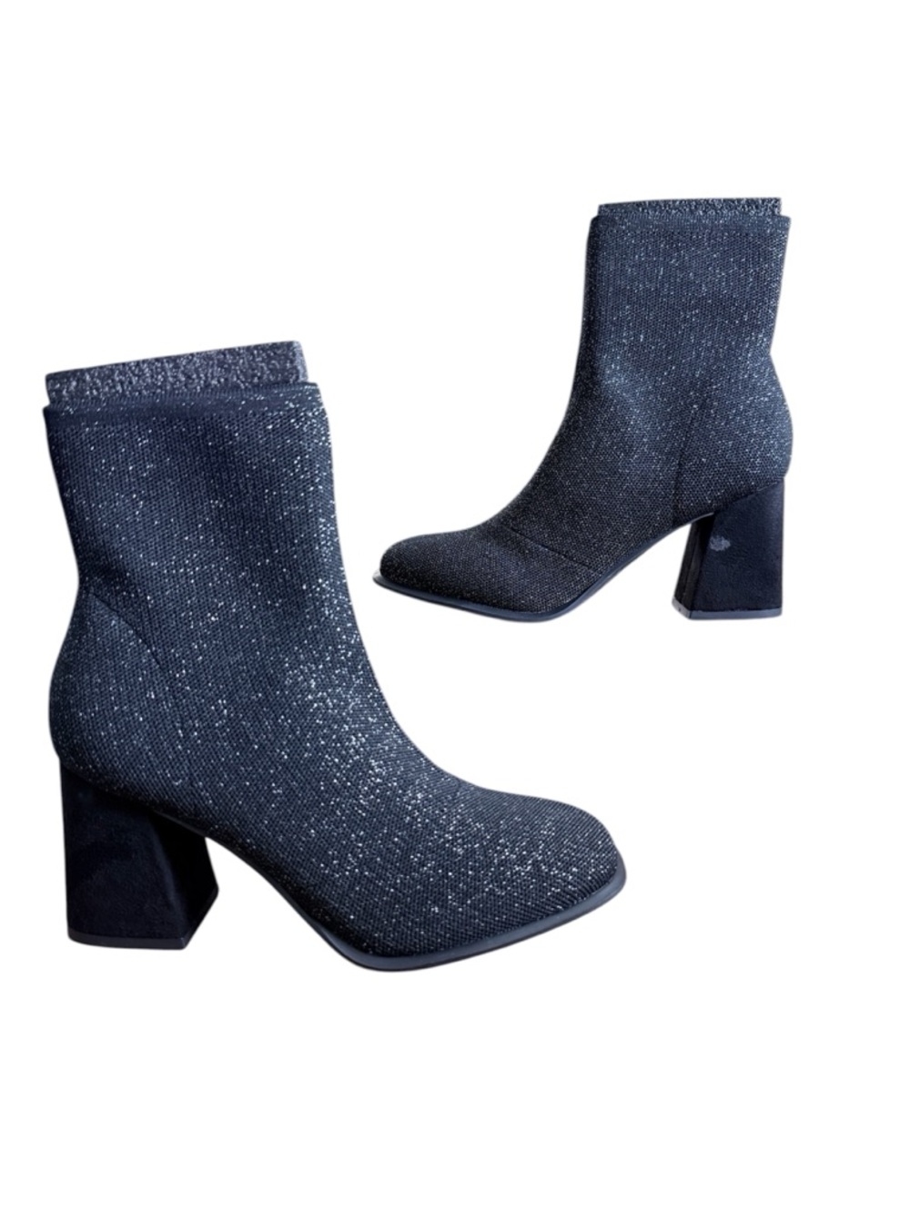 MIA Piana Black Silver Boots size 10